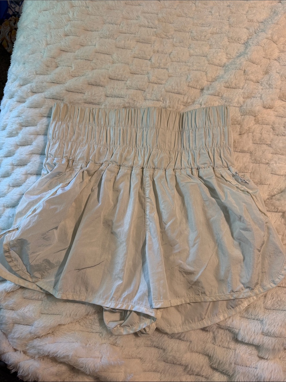 FP Movement Smocked Waist Ivory Women’s Shorts